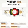 12V/24V Top Post Negative Battery Disconnect Switch Master Switch for Car, Truck, RV and Boat