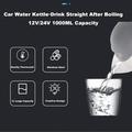 12V Portable Car Electric Water Kettle 1l - Black