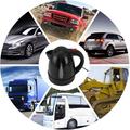 12V Portable Car Electric Water Kettle 1l - Black