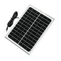 12V Solar Panel with Dual 120mm Exhaust Fans for Pet Coop Ventilation - 10W