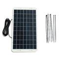 12W/18V Solar Panel Charger with 3m Cable for 12V-18V Battery Systems