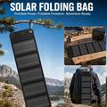12W 5-Fold Solar Panel Charger for Camping & Outdoor Use