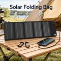 12W 5-Fold Solar Panel Charger for Camping & Outdoor Use