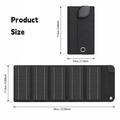 12W 5-Fold Solar Panel Charger for Camping & Outdoor Use