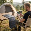 12W 5-Fold Solar Panel Charger for Camping & Outdoor Use