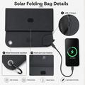 12W 5-Fold Solar Panel Charger for Camping & Outdoor Use