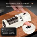 12W Cordless Electric Knife Sharpener with 3 Speed Settings - Green