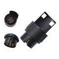 13-Pin to 7-Pin Trailer Adapter 12V - 2 Pcs. - Black