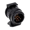 13-Pin to 7-Pin Trailer Adapter 12V - 2 Pcs. - Black