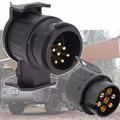 13-Pin to 7-Pin Trailer Adapter 12V - 2 Pcs. - Black