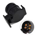 13-Pin to 7-Pin Trailer Adapter 12V - 2 Pcs. - Black