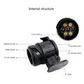 13-Pin to 7-Pin Trailer Adapter 12V - 2 Pcs. - Black