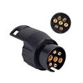 13-Pin to 7-Pin Trailer Adapter 12V - 2 Pcs. - Black
