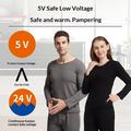13-Zone Electric Heated Thermal Underwear Set - XL - Black