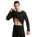 13-Zone Electric Heated Thermal Underwear Set - XL - Black