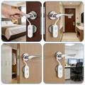 130dB Portable Door and Window Alarm with Flashing Light - White