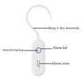 130dB Portable Door and Window Alarm with Flashing Light - White