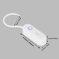 130dB Portable Door and Window Alarm with Flashing Light - White
