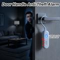 130dB Portable Door and Window Alarm with Flashing Light - White