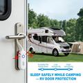 130dB Portable Door and Window Alarm with Flashing Light - White