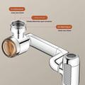 1440 Rotating Filter Faucet Extender with 3 Filters - 4-Mode - Silver