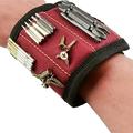 15-Magnet Magnetic Wristband Tool Holder/Organizer - Red