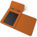 15W Foldable Mouse Pad with Wireless Charging Stand & Writing Board - Orange