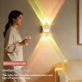 16-Colour Gradient RGB LED Night Light with Motion Sensor - Up/Down Light Projection