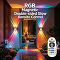 16-Colour Gradient RGB LED Night Light with Motion Sensor - Up/Down Light Projection