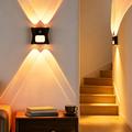 16-Colour Gradient RGB LED Night Light with Motion Sensor - Up/Down Light Projection