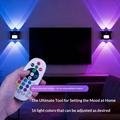 16-Colour Gradient RGB LED Night Light with Motion Sensor - Up/Down Light Projection