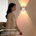 16-Colour Gradient RGB LED Night Light with Motion Sensor - Up/Down Light Projection