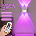 16-Colour Gradient RGB LED Night Light with Motion Sensor - Up/Down Light Projection - White