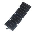 16W 4-Panel Foldable Solar Charger with USB-A/USB-C Ports - Blue