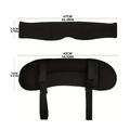 2-in-1 Adjustable Travel Neck Pillow with Sleep Mask - Black