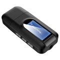 2-in-1 Bluetooth Audio Adapter with LCD Display RT11 - Black