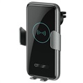 2-in-1 Car Holder with Wireless Charger V8 - 15W - Black
