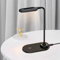 2-in-1 LED Desk Lamp with 15W Fast Wireless Charger - Black