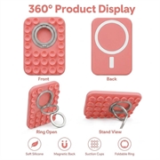 2-in-1 MagSafe Suction Cup Phone Holder with Ring - Pink