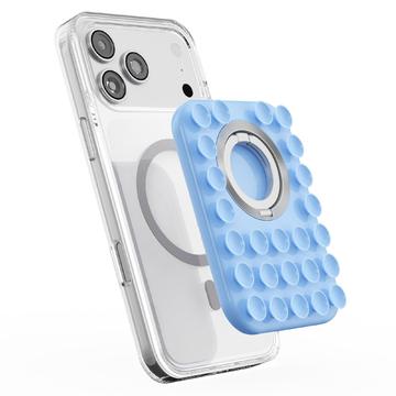 2-in-1 MagSafe Suction Cup Phone Holder with Ring - Baby Blue