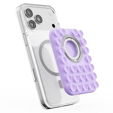 2-in-1 MagSafe Suction Cup Phone Holder with Ring - Purple
