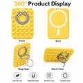 2-in-1 MagSafe Suction Cup Phone Holder with Ring - Yellow