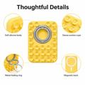 2-in-1 MagSafe Suction Cup Phone Holder with Ring - Yellow