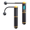 2-in-1 Smart Cordless Skipping Rope with Digital Counter - Black