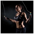 2-in-1 Smart Cordless Skipping Rope with Digital Counter - Black