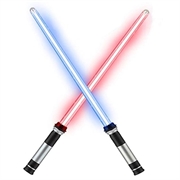 2-in-1 Space Sword / Lightsaber - 2 Pcs. - Red / Blue