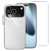 iPhone 18 Pro Max 2-in-1 Set Tempered Glass Screen Protector & Camera Lens