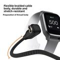2-in-1 USB-C/USB-A Braided Angled Charging Cable for Garmin Smartwatches - 1m
