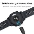 2-in-1 USB-C/USB-A Braided Angled Charging Cable for Garmin Smartwatches - 1m