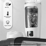 23652D Electric Protein Shaker Bottle 700ml - White